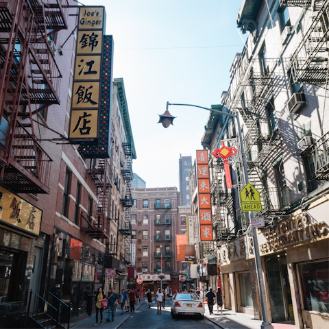 Explore Chinatown, only a short walk away from the apartment