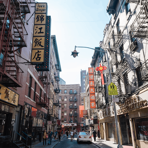 Explore Chinatown, only a short walk away from the apartment