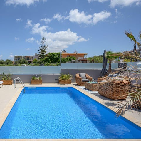 Take a dip in your private swimming pool