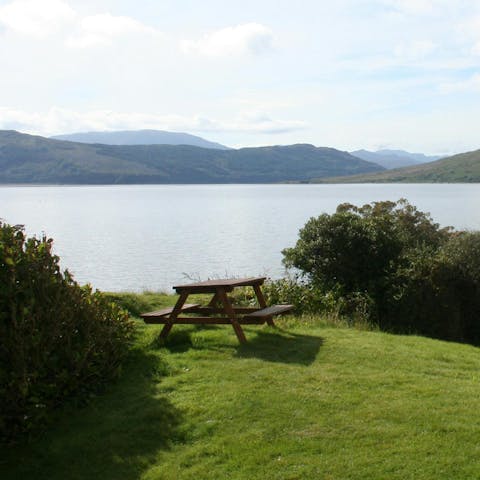 Take in the Isle of Skye views while enjoying your morning cuppa