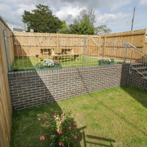 Dine alfresco when the sun is shining