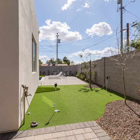 Practice your putting on the green