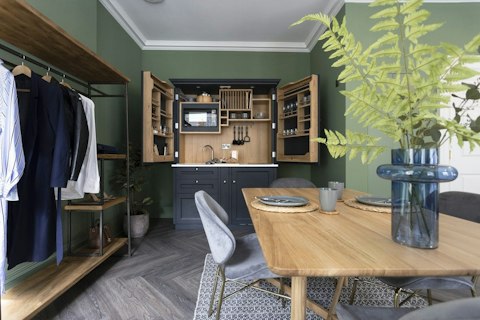 Tuck into a light breakfast prepared in the bespoke kitchenette