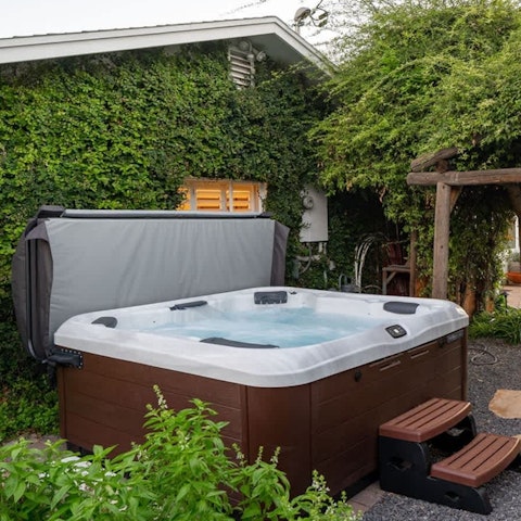 Sink into holiday mode in the hot tub