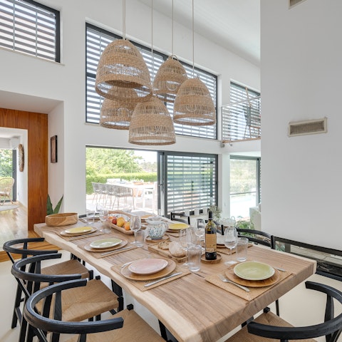 Savour fresh local produce and wine served at home