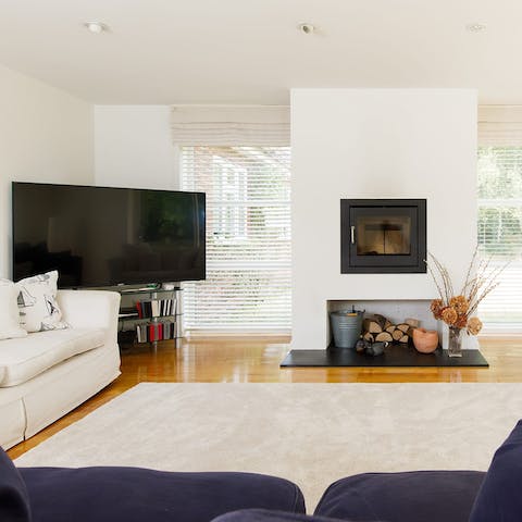 Light the log burner and bring together the family for a games night in the living room