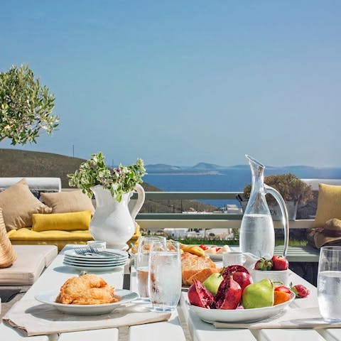 Indulge in a delicious brunch before heading out to the beach