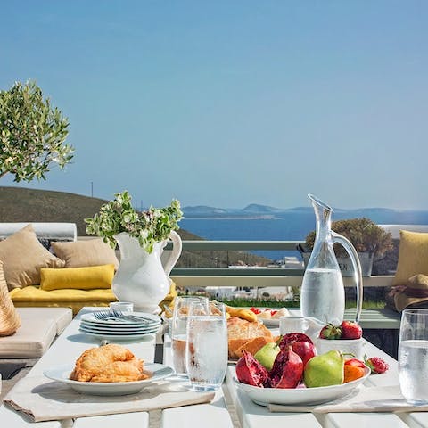 Indulge in a delicious brunch before heading out to the beach