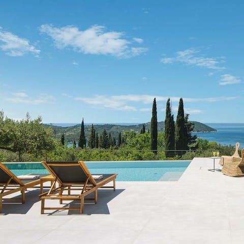 Enjoy the views while lounging by the pool