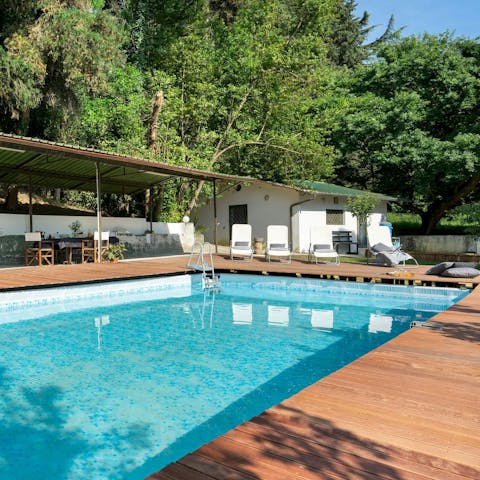 Experience a wonderful state of wellbeing while lounging by the pool