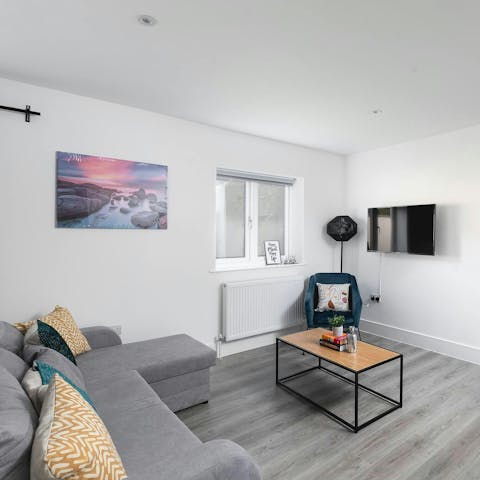 Curl up with a mug of cocoa after a busy day in the city