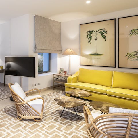 Bedroom suites offer a private space to retreat