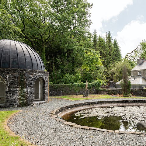 Stroll through the beautiful grounds of the estate