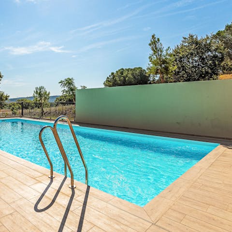 Cool off with a dip in the resort's shared pool