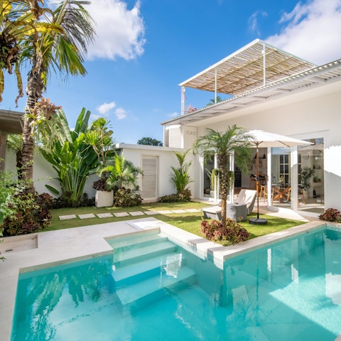 Spend a chill day at home, swimming in the private pool