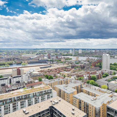 Look out over London's skyline