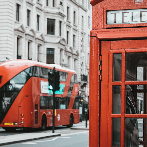 Take the tube to central London in less than fifteen minutes