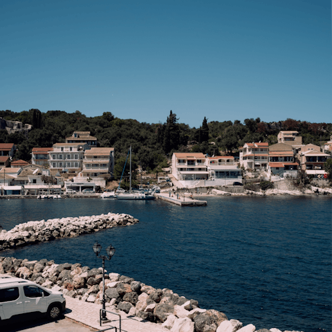Visit the fishing village of Kassiopi – it's 12.5 kilometres away