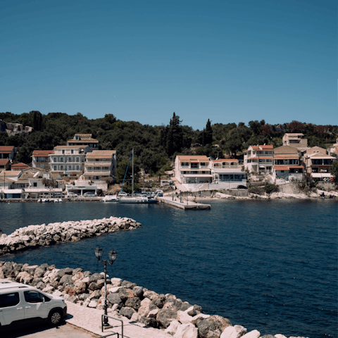 Visit the fishing village of Kassiopi – it's 12.5 kilometres away