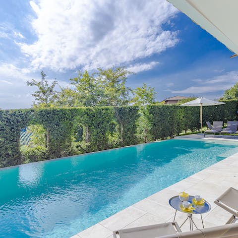 Go for a refreshing dip in the pool