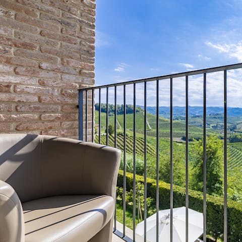 Take in the view as you enjoy a morning coffee on the balcony