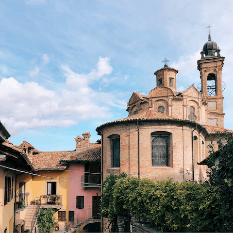 Visit the medieval village of Neive, which is just 3km away