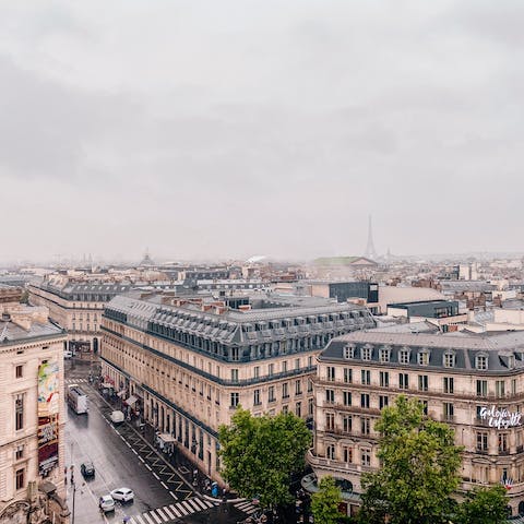 Spend time shopping in Galeries Lafayette Haussmann