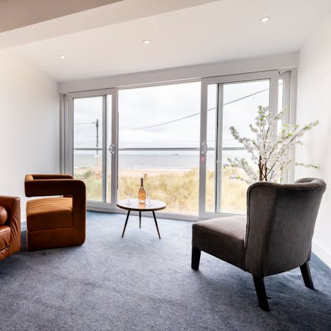 Wind down and savour the views from the living room