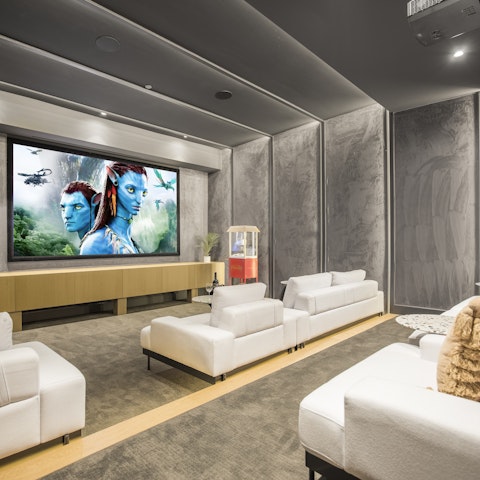 Settle down for movie night in your very own home cinema