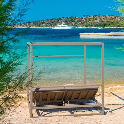 Follow the private path down to your own secret bay