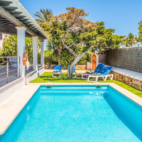 Spend lazy days drifting between the pool and a sun lounger