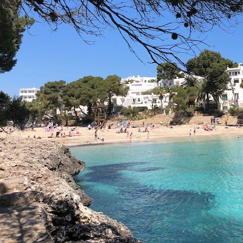 Explore the beaches along the coast – the nearest is a short walk away