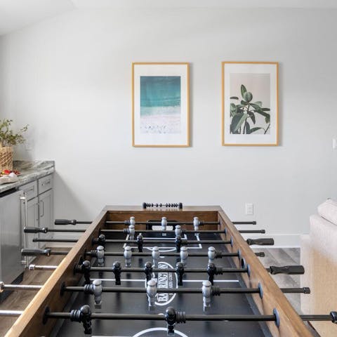 Challenge the family to a match before supper