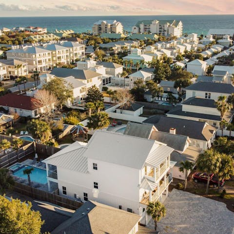 Stay in a sun-kissed beach house just minutes from the ocean