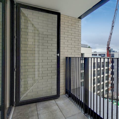 Sit out on the home's expansive terrace that faces the courtyard