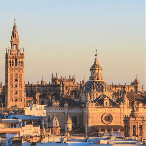 Walk eighteen minutes to take in the majesty of the cathedral