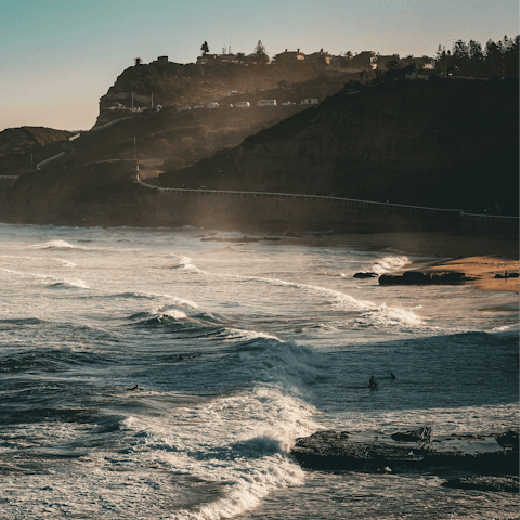 Hit the surf – Chinamans Beach is a short walk away