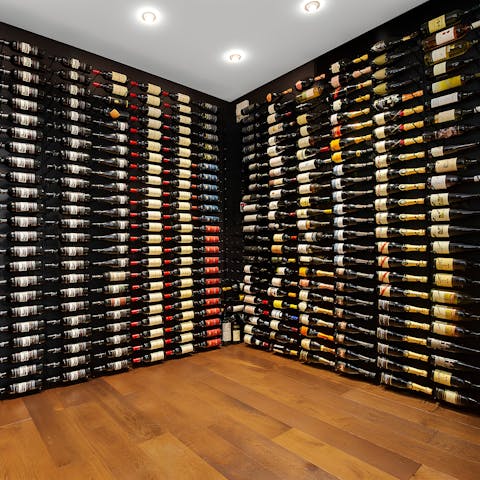 Choose a fine vintage from the wine room