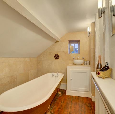 Have a luxurious bubble bath