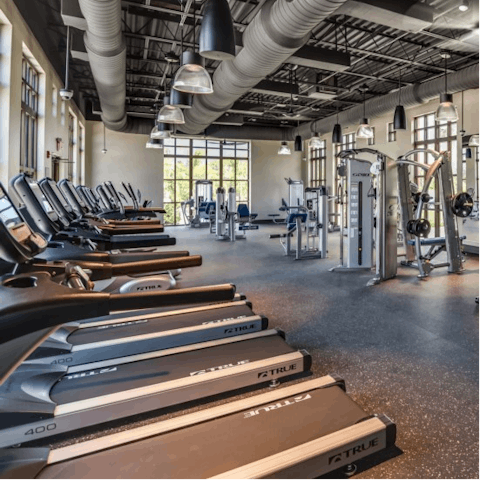 Start the morning with a workout in the fitness centre