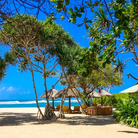 Soak up the sun at Pererenan Beach – it's 500 metres away