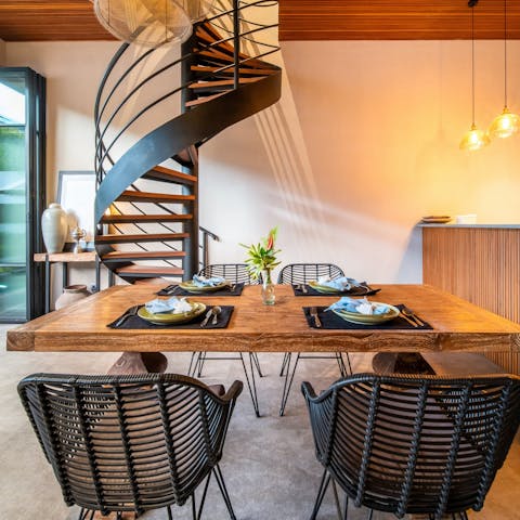 Feast on nasi campur prepared by a private chef