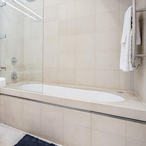 Relax and unwind with a luxuriant bubble bath