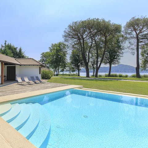 Swim in the sparkling pool to cool off in the heat of the day
