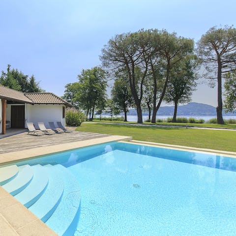 Swim in the sparkling pool to cool off in the heat of the day