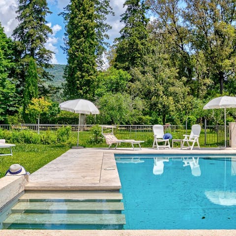 Experience total relaxation by the swimming pool