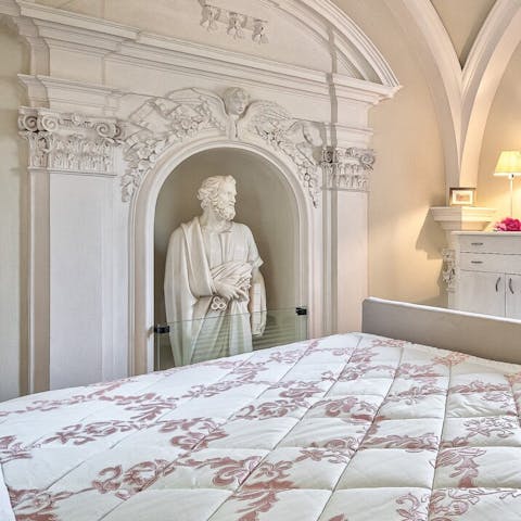 Feel inspired by the unique heritage of this home from the bedroom