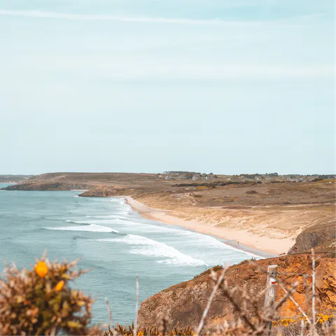 Hop in the car and head over to one of the beaches along Brittany's beautiful coastline