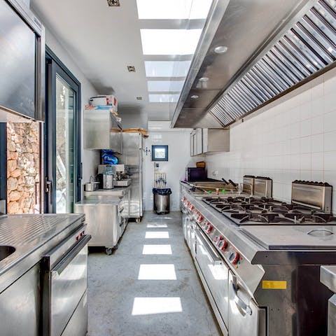 Request whatever you fancy from the private chef