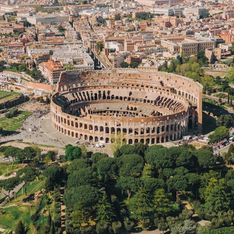 Hop on the train into downtown Rome – you'll be there in just twenty minutes